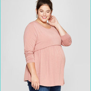 pink maternity top size xl